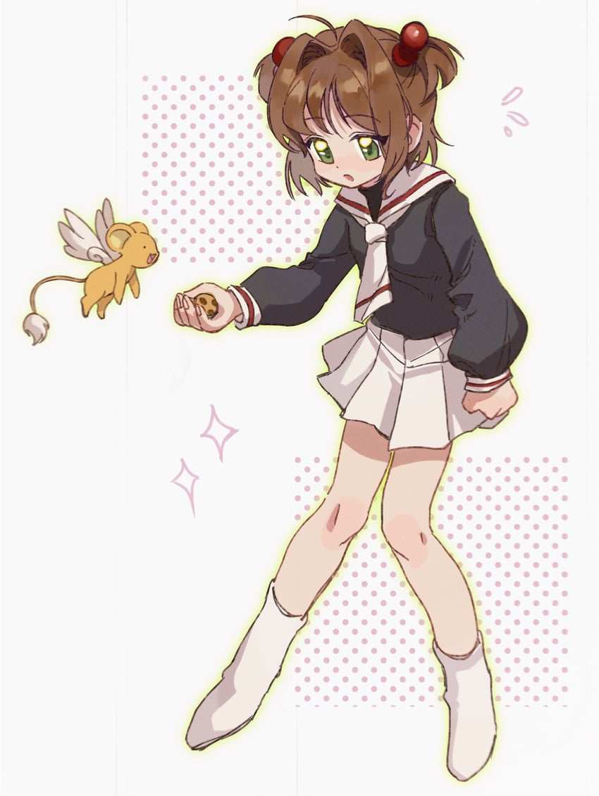 kinomoto sakura and kero (cardcaptor sakura) drawn by ya15217084