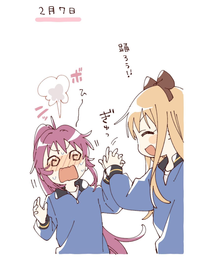 toshinou kyouko and sugiura ayano (yuruyuri) drawn by namori