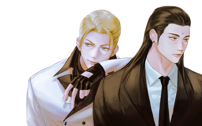 tseng and rufus shinra (final fantasy and 2 more) drawn by wondo_wando_ff7