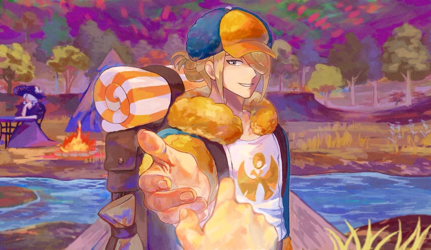 volo and cogita (pokemon and 1 more) drawn by yj0i0
