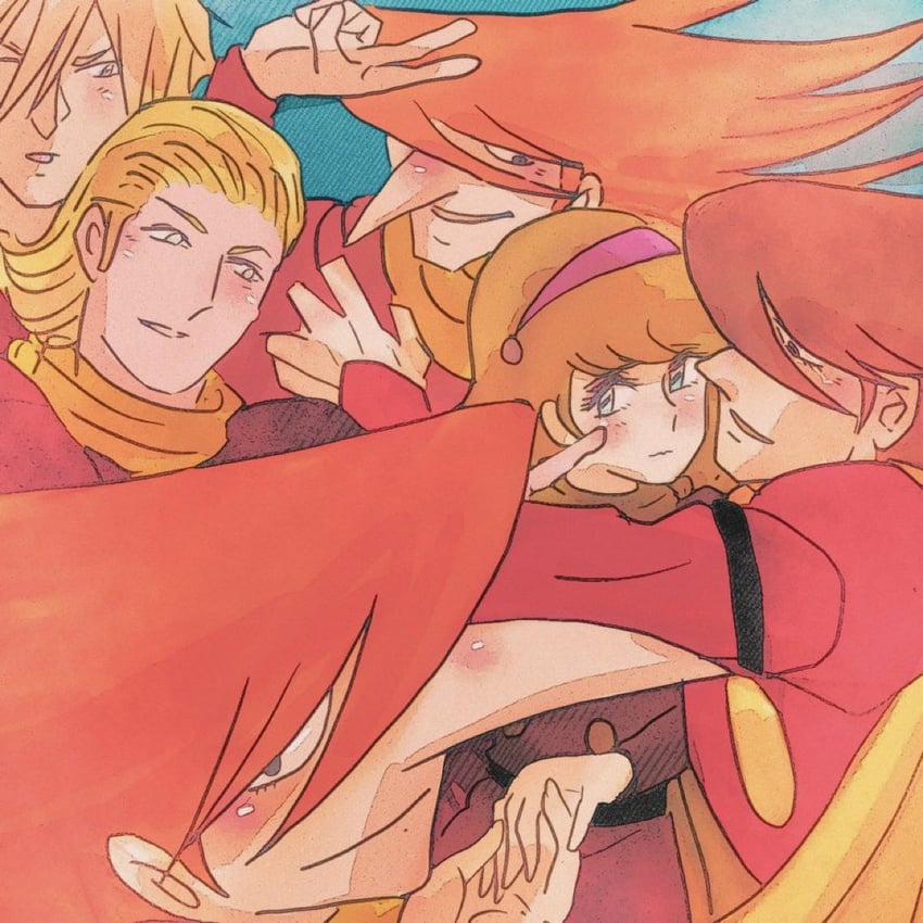 francoise arnoul and jet link (cyborg 009 and 1 more) drawn by sariokisu