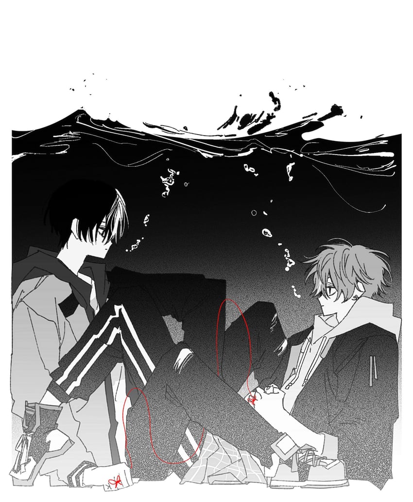 shinonome akito and aoyagi touya (project sekai) drawn by goguma_wagamja