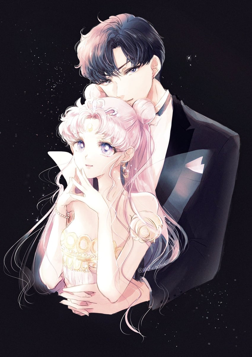tsukino usagi, chiba mamoru, neo queen serenity, and king endymion (bishoujo senshi sailor moon) drawn by dolcexxx
