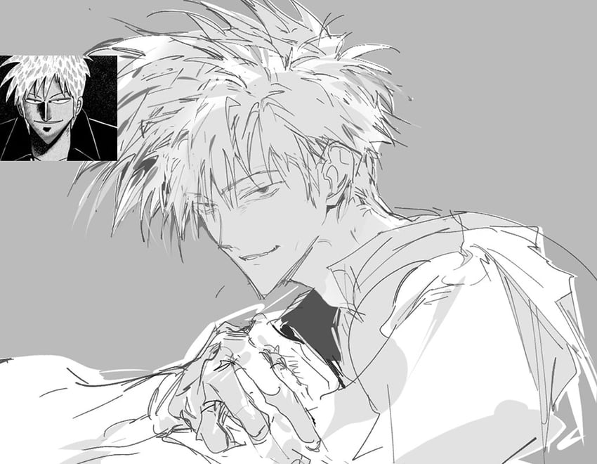 akagi shigeru (fukumoto mahjong and 1 more) drawn by gek3y