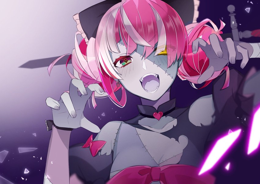 kureiji ollie (hololive and 1 more) drawn by uehara_(dormmmmir_)