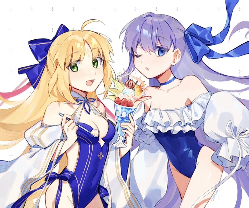 artoria pendragon, meltryllis, and artoria caster (fate and 1 more) drawn by citrusarjun
