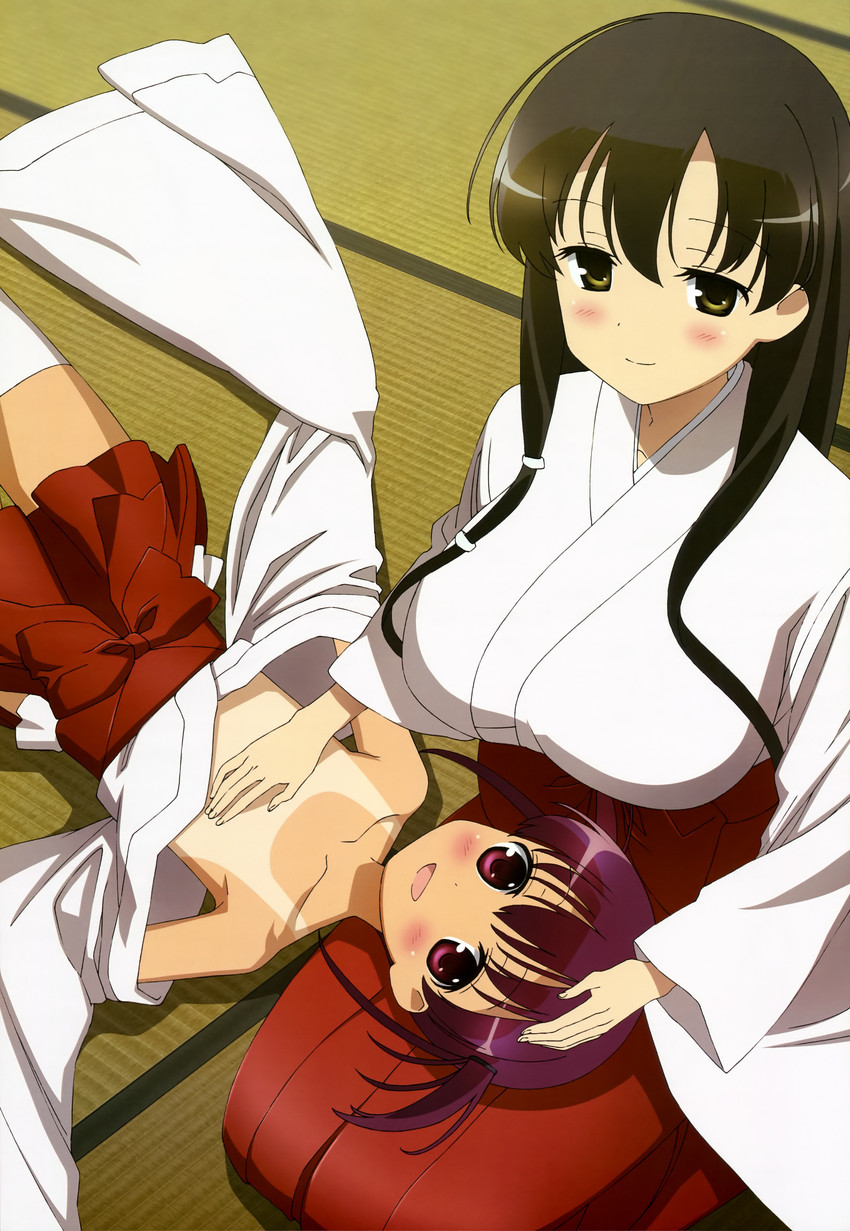 iwato kasumi and usuzumi hatsumi (saki and 1 more) drawn by sakai_takahiro