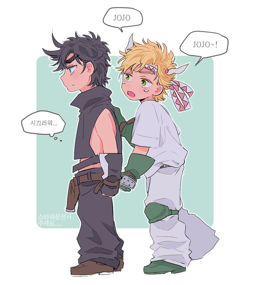 joseph joestar and caesar anthonio zeppeli (jojo no kimyou na bouken and 1 more) drawn by mapi_(mup1228)