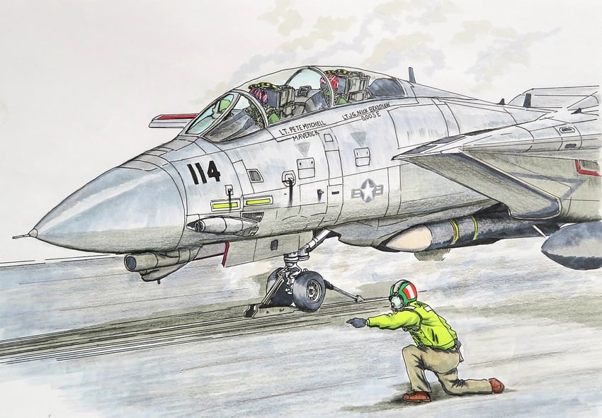 pete "maverick" mitchell and nick "goose" bradshaw (top gun) drawn by smile_(jdsmyoko)
