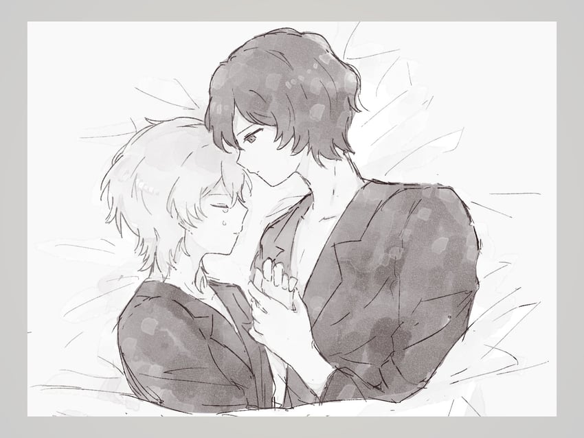 dr. ratio and aventurine (honkai and 1 more) drawn by tya_tya_hsr