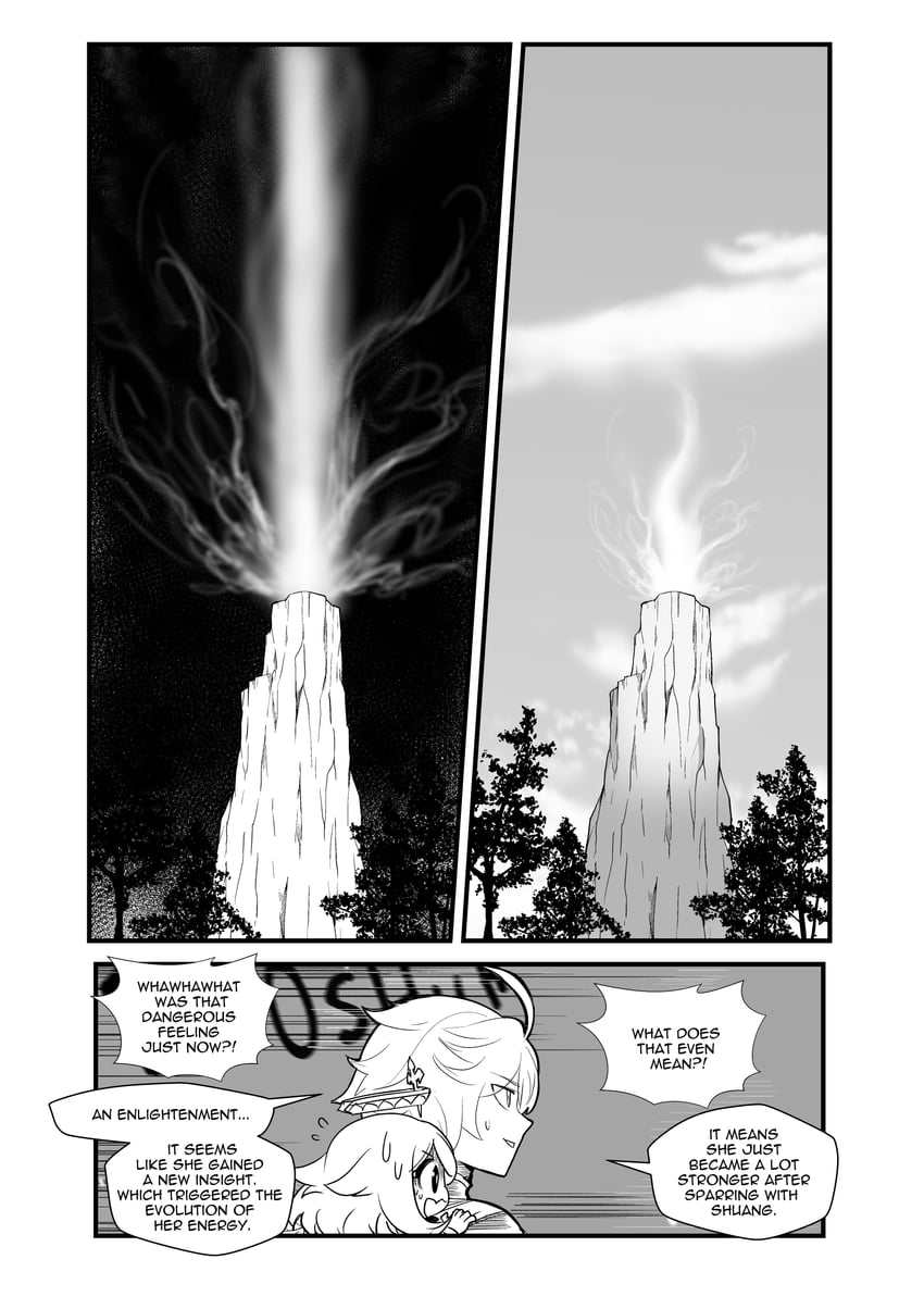 aether and paimon (genshin impact) drawn by aepuru_arts