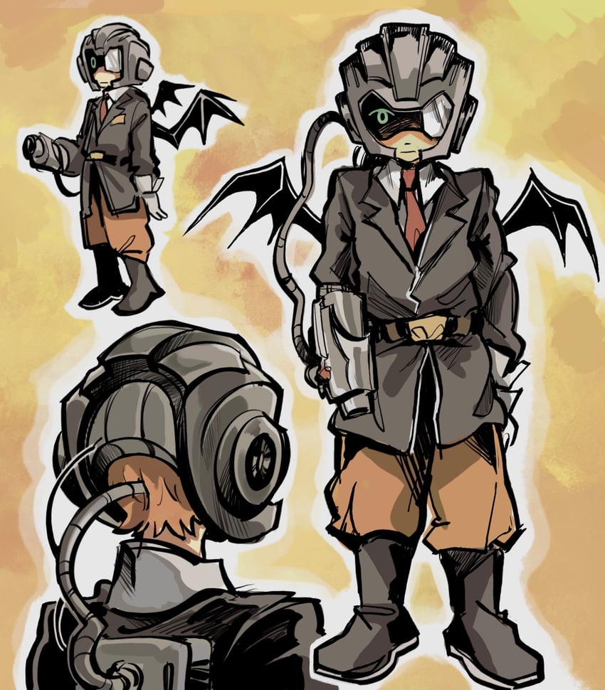 claus and masked man (mother and 1 more) drawn by entouragelvr75