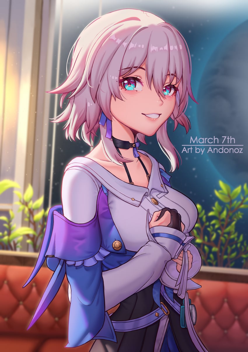 march 7th (honkai and 1 more) drawn by andonoz