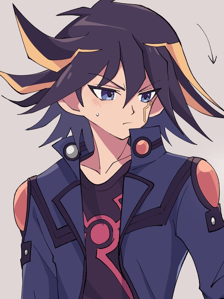 fudo yusei (yu-gi-oh! and 1 more) drawn by niyane