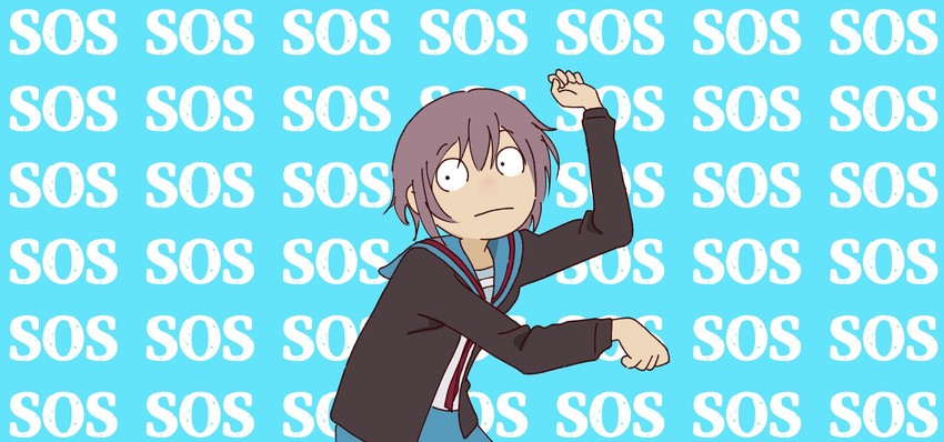 nagato yuki (suzumiya haruhi no yuuutsu and 1 more) drawn by kackie