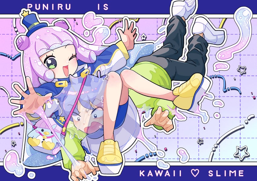 puniru and kawaii kotarou (puniru wa kawaii slime) drawn by mizukiebiebi