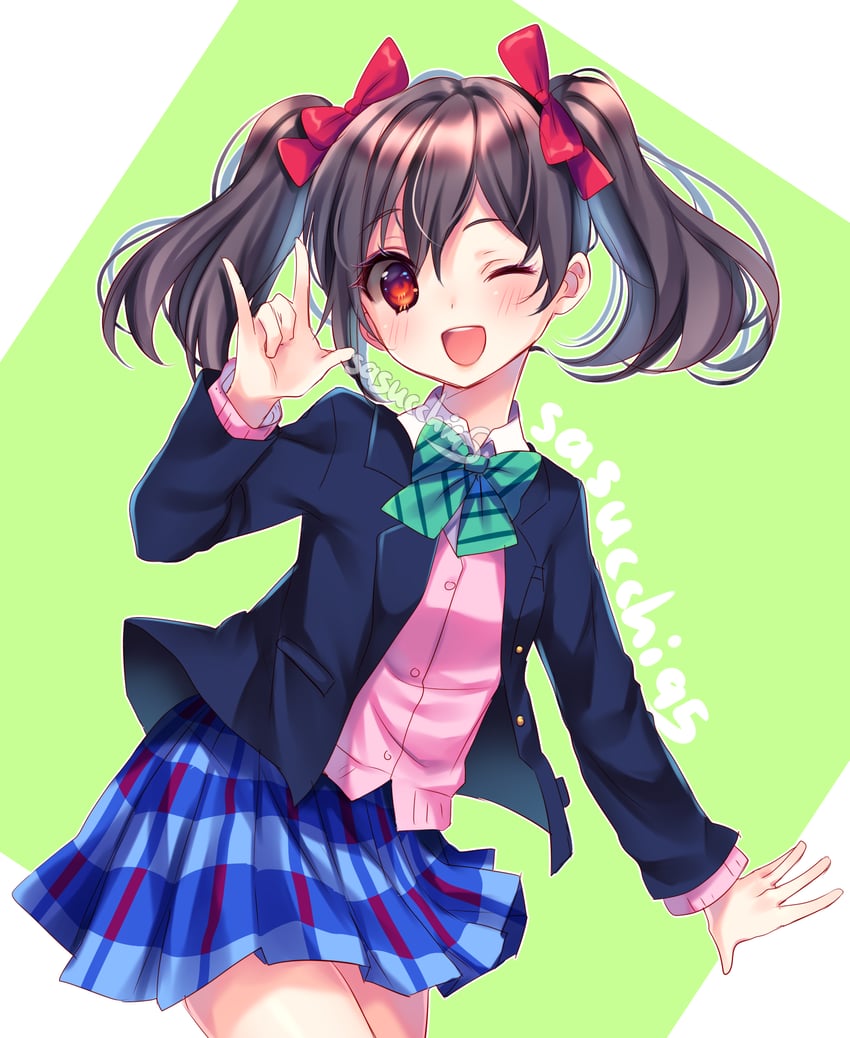 yazawa nico (love live! and 1 more) drawn by sasucchi95