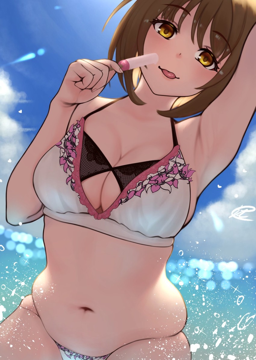 mimura kanako (idolmaster and 1 more) drawn by c_(theta)