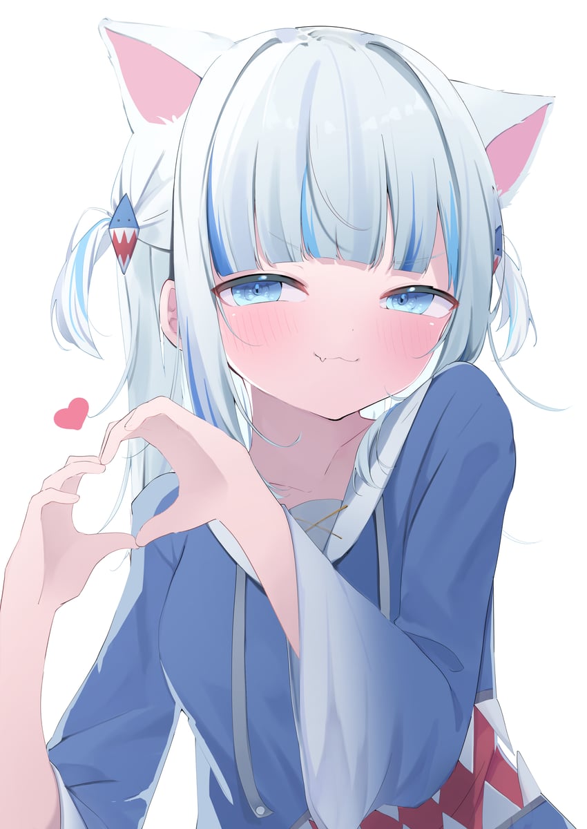 gawr gura (hololive and 1 more) drawn by uica