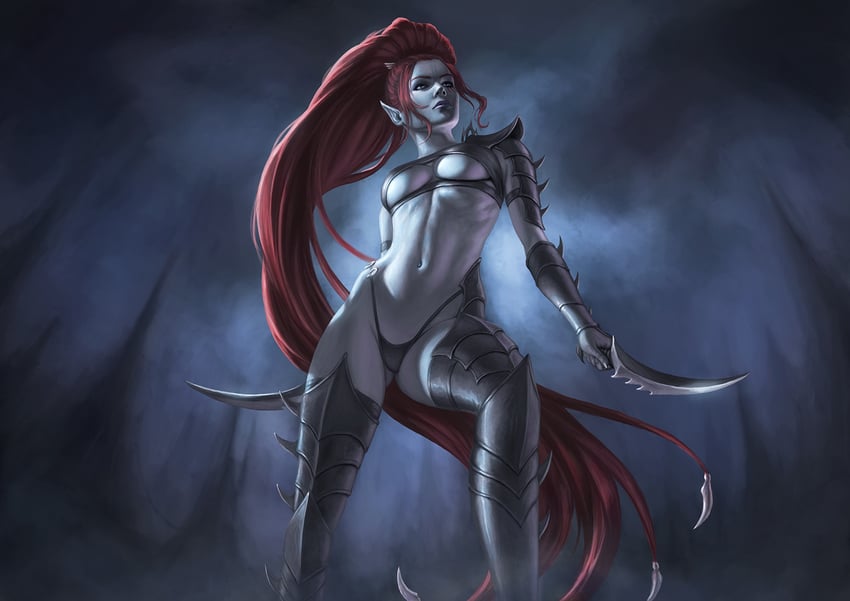 lelith hesperax (warhammer 40k) drawn by captdiablo