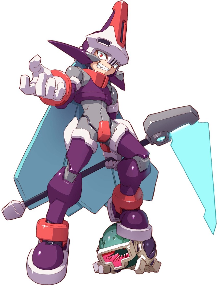 model w and prometheus (mega man and 2 more) drawn by yabe_makoto