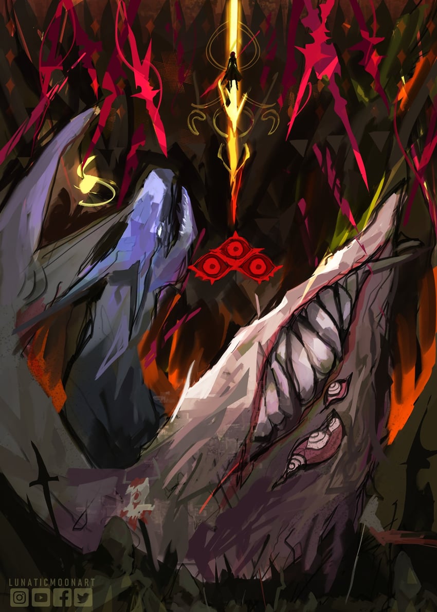 enryu (original and 1 more) drawn by lunaticmoonart