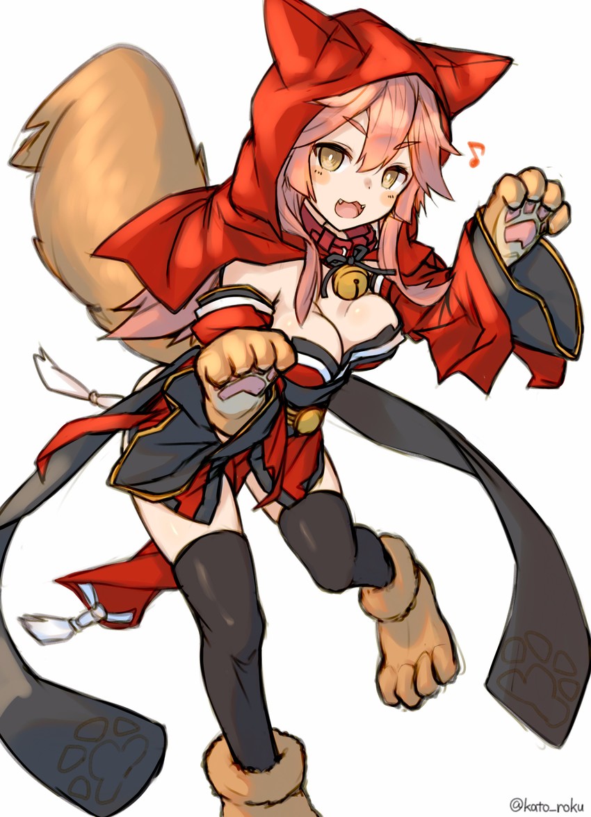 tamamo and tamamo cat (fate and 2 more) drawn by katoroku