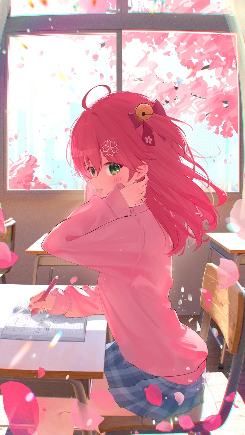 sakura miko (hololive and 1 more) drawn by aisu_(aicetkr)
