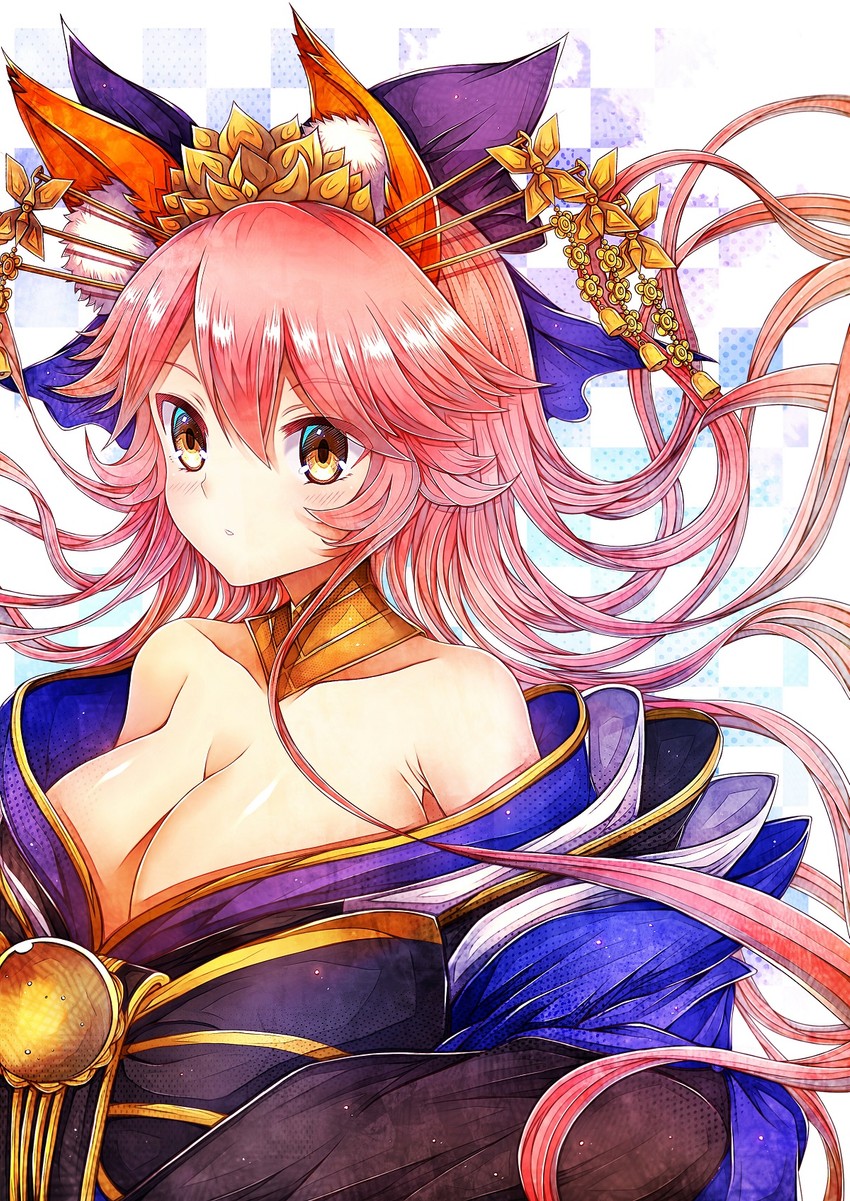 tamamo and tamamo no mae (fate and 2 more) drawn by soda_(sodachuxd)