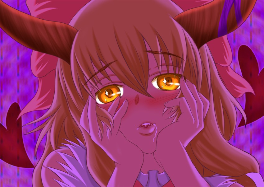 ibuki suika and yamin (touhou and 1 more) drawn by himeruri_charm