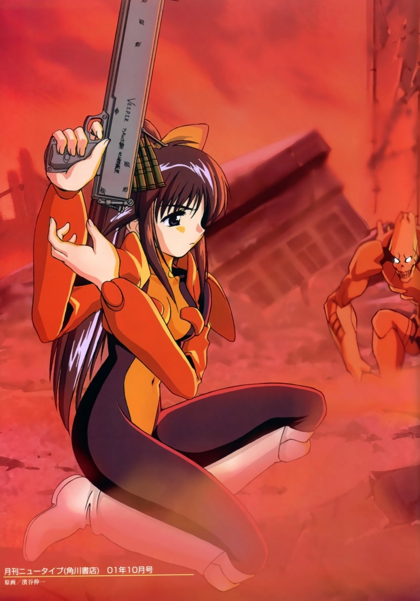 andou mahoro (newtype and 1 more) drawn by hamaya_shin'ichi
