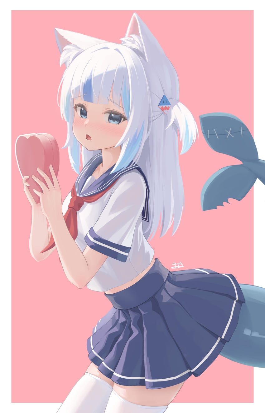 gawr gura (hololive and 1 more) drawn by fpvjoe