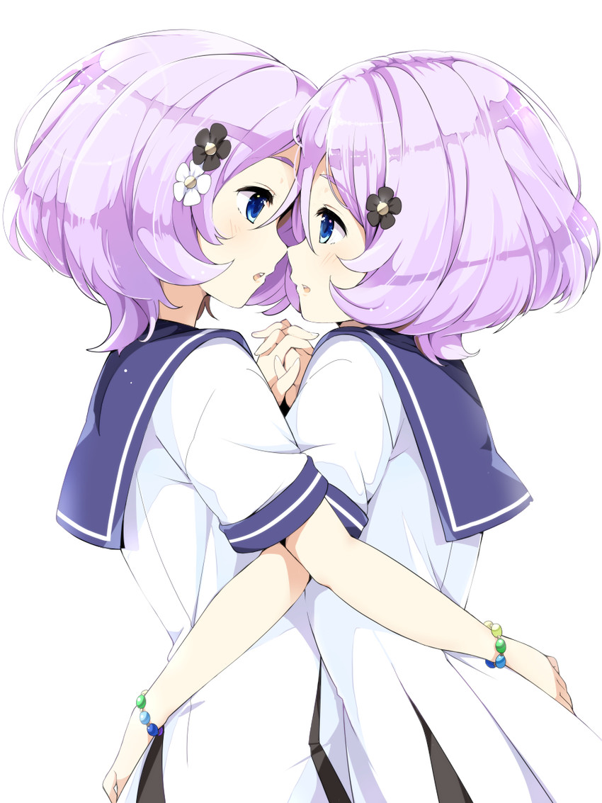 karakuri hitoha and karakuri futaba (tokyo 7th sisters) drawn by wara_(warapro)