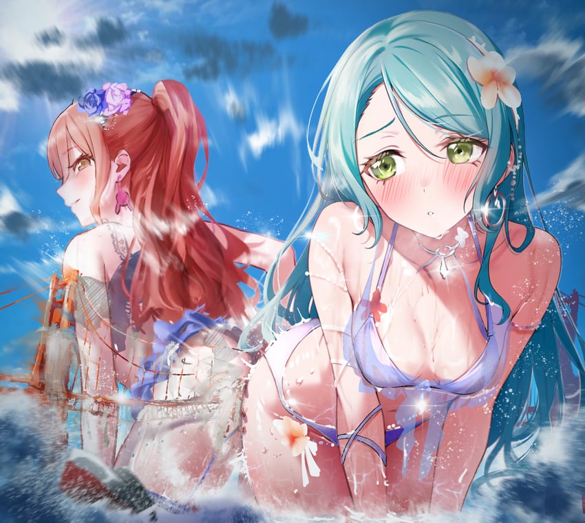 hikawa sayo and imai lisa (bang dream!) drawn by antinomychina