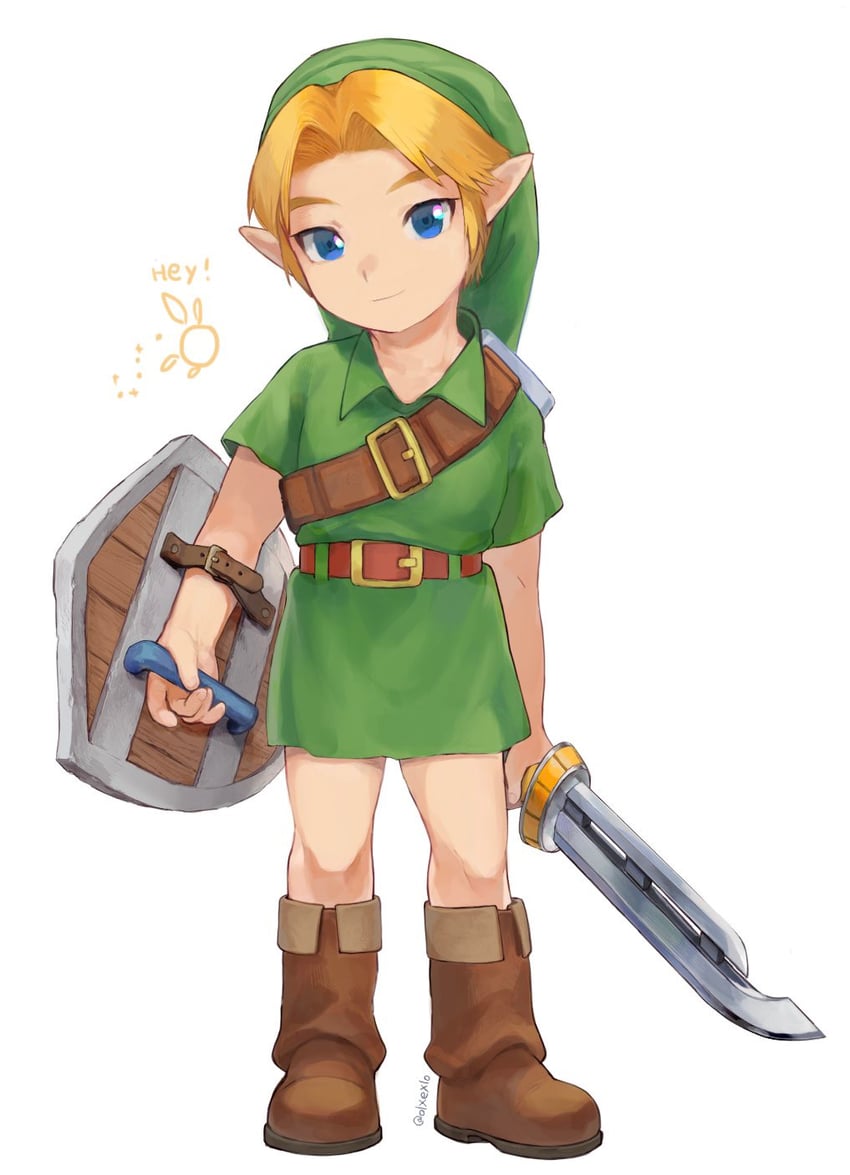 link, young link, and tatl (the legend of zelda and 1 more) drawn by olxexlo
