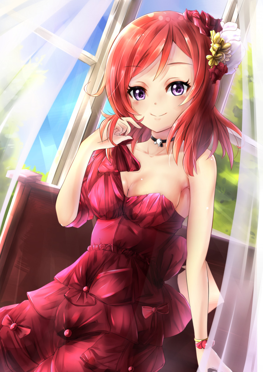 nishikino maki (love live! and 1 more) drawn by racket_ti1