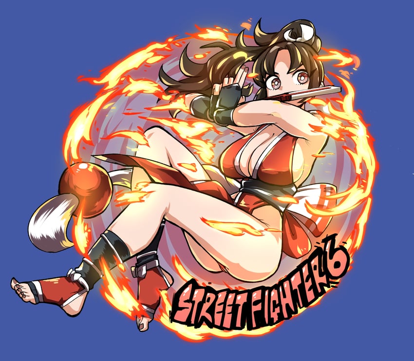 shiranui mai (street fighter and 2 more) drawn by igawa20000volt