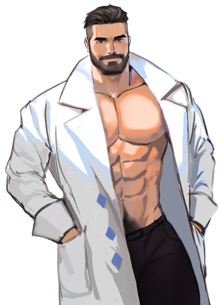 professor turo (pokemon and 1 more) drawn by dopey_(dopq)