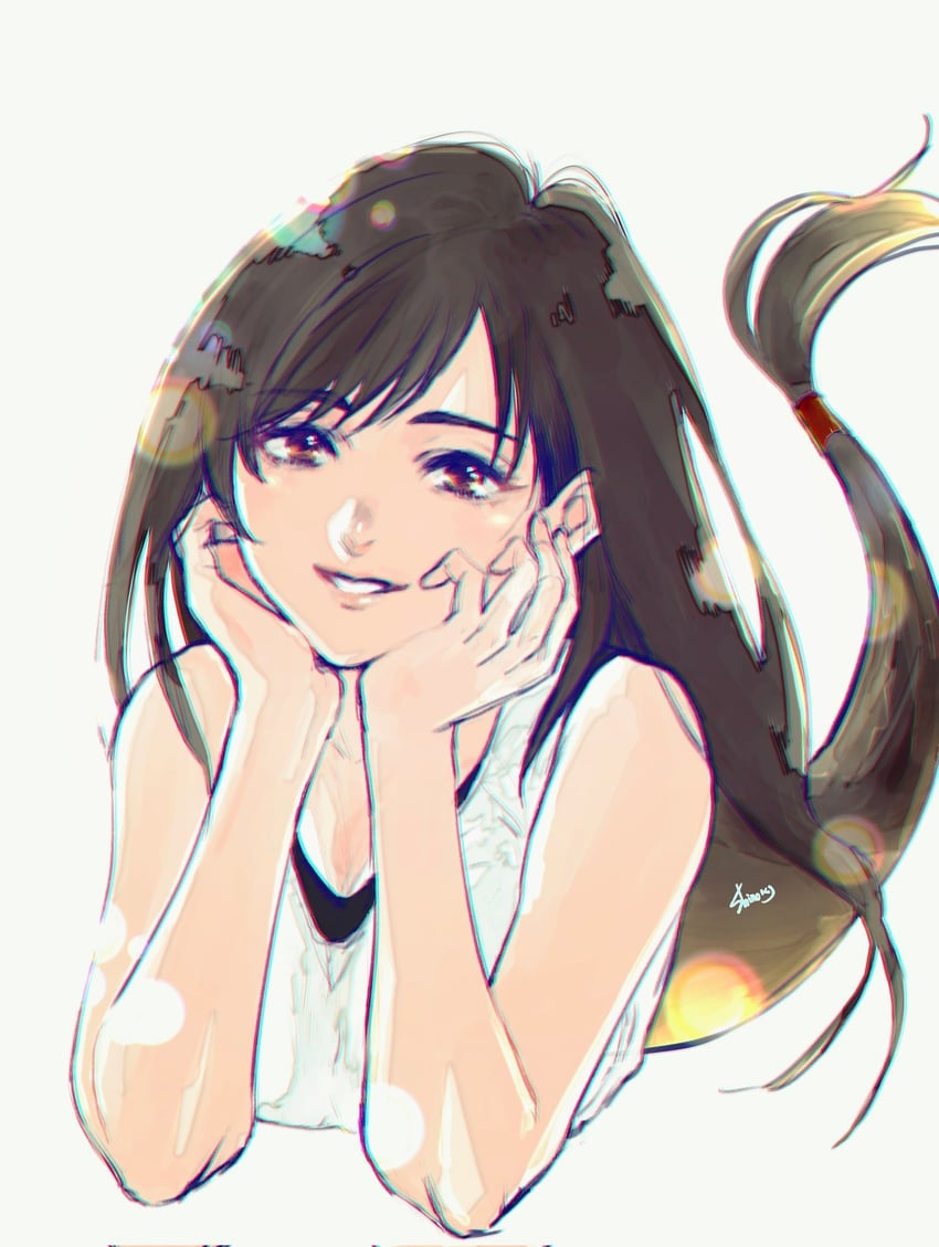 tifa lockhart (final fantasy and 3 more) drawn by shinogu_r