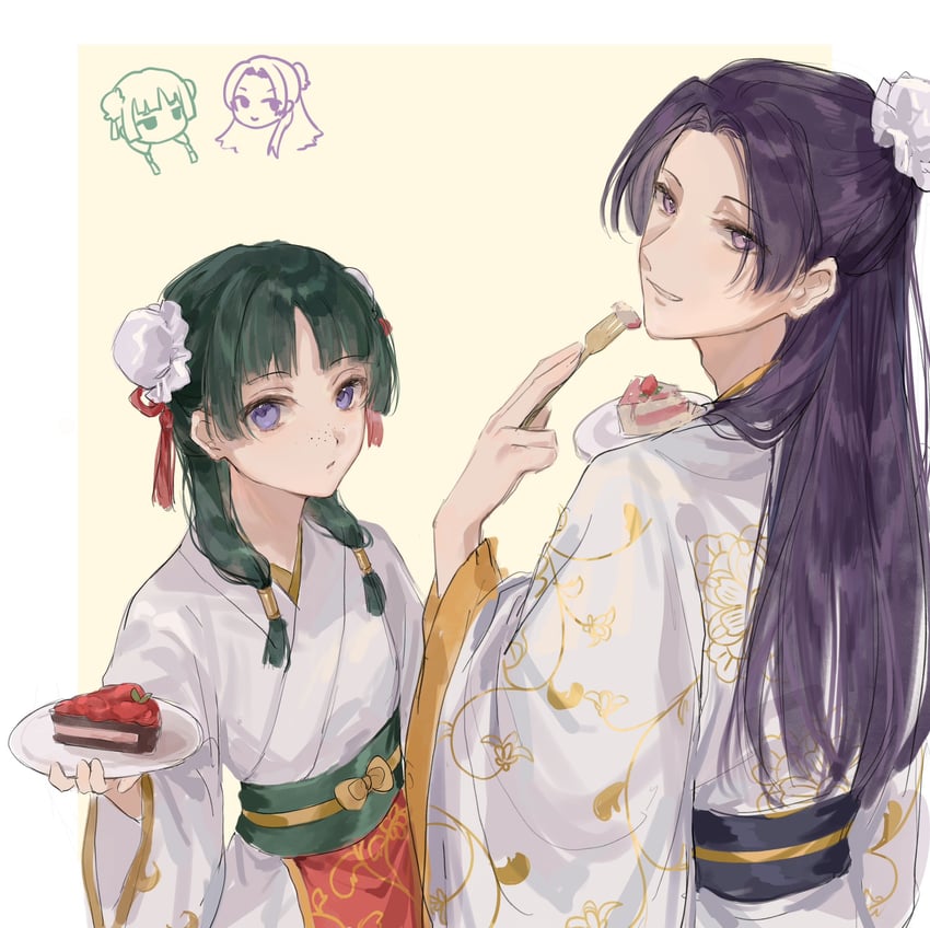 maomao and jinshi (kusuriya no hitorigoto) drawn by yuikisezu