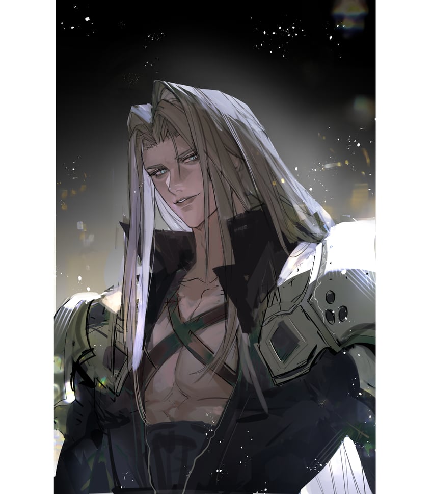 sephiroth (final fantasy and 2 more) drawn by rainwangt