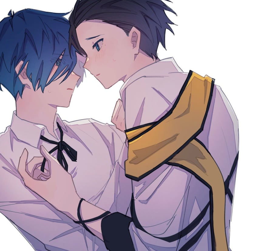 yuuki makoto and mochizuki ryouji (persona and 1 more) drawn by tokofu_u