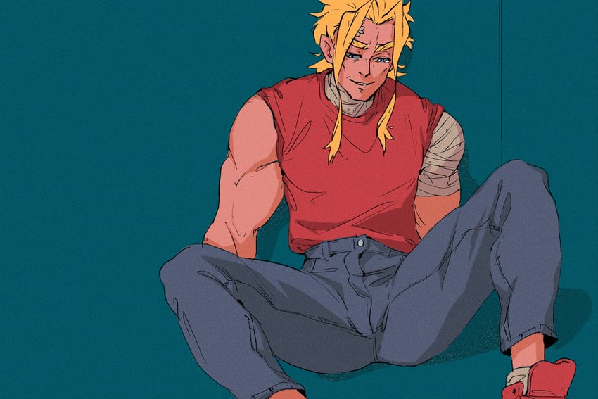 yagi toshinori (boku no hero academia) drawn by freesilverwind