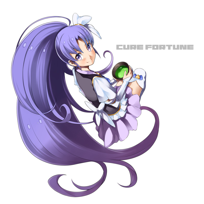 hikawa iona and cure fortune (precure and 1 more) drawn by yuuzii