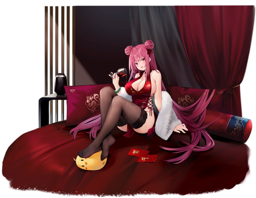 manjuu and la galissonniere (azur lane) drawn by suisai_(suisao)