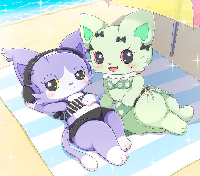 emma and layla (sanrio and 1 more) drawn by remoa_(kuremoa3912)
