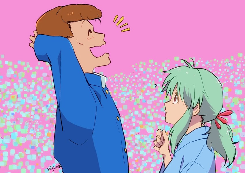 kuwabara kazuma and yukina (yu yu hakusho) drawn by mabca