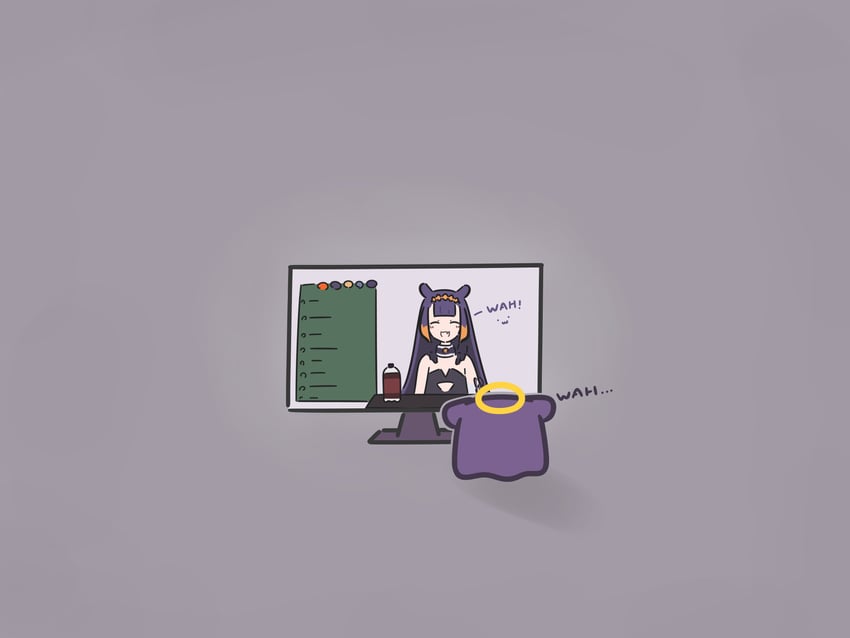 ninomae ina'nis and takodachi (hololive and 1 more) drawn by mpien
