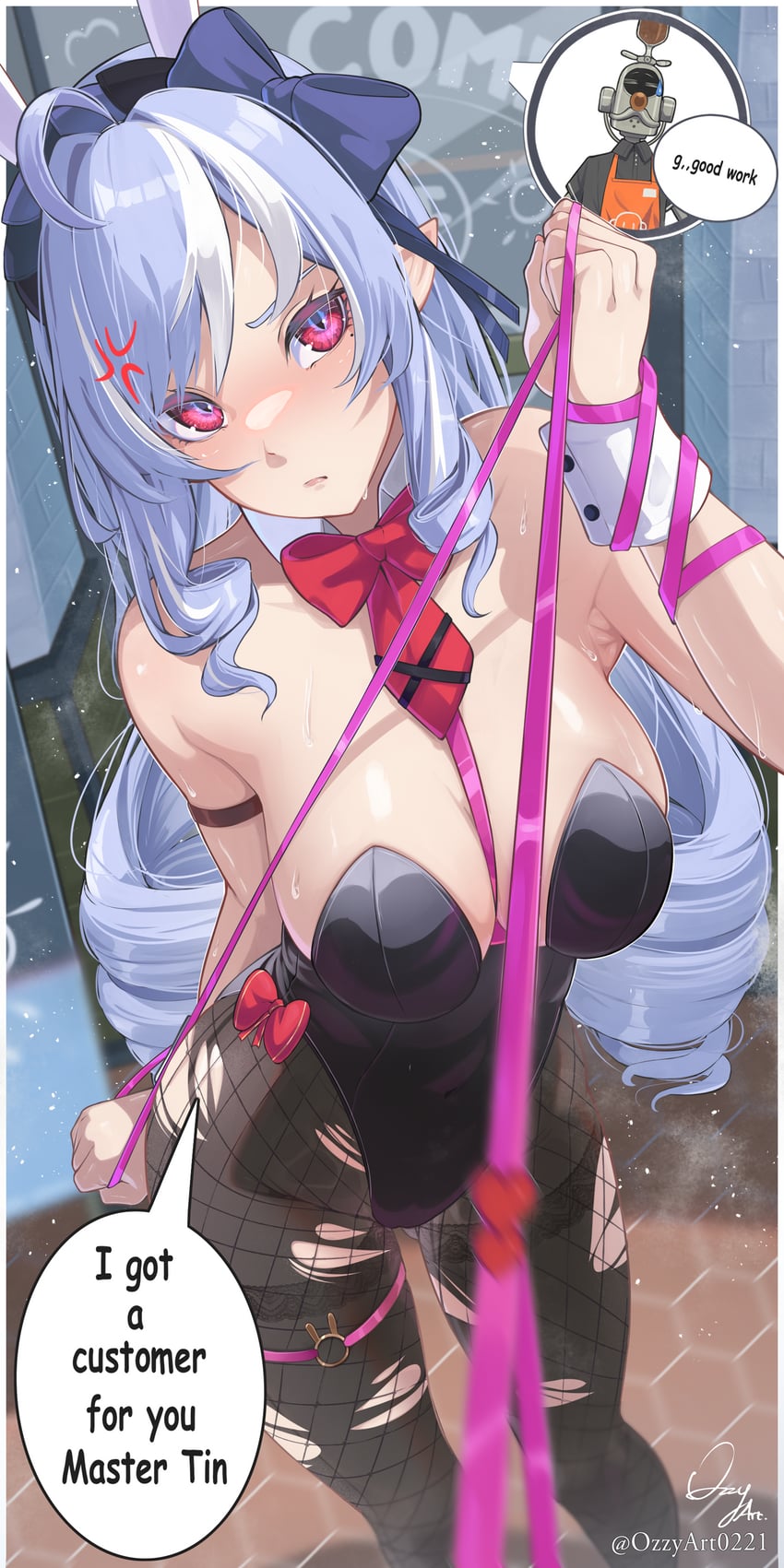 vivian banshee and tin master (zenless zone zero and 1 more) drawn by ozzyart_0221