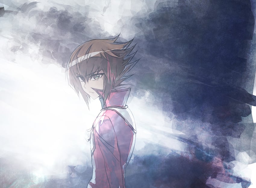 yuki judai (yu-gi-oh! and 1 more) drawn by moribuden
